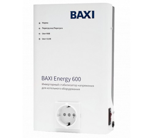 Стабилизатор инверторный BAXI Energy 600 для котлов любого типа Стабилизатор инверторный BAXI Energy 600 для котлов любого типа