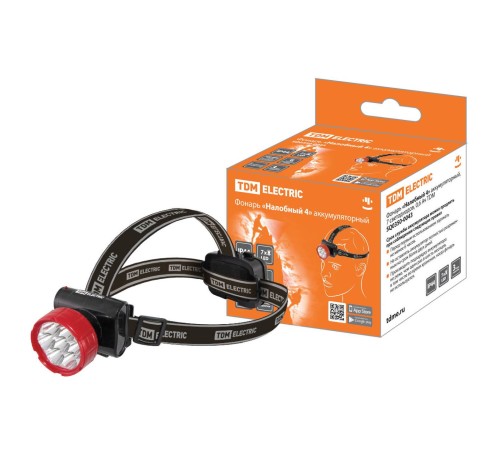 Фонарь TDM ELECTRIC налобный 4, 0,6 Ач, SQ0350-0043 Фонарь TDM ELECTRIC налобный 4, 0,6 Ач, SQ0350-0043