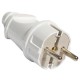Вилка TDM ELECTRIC прямая с/з 16А 250В белый