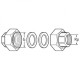 Комплект гаек для насоса WILO R11/2quot;-R1quot;GT (3XPART)+BOX-CHR
