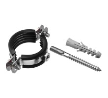 Комплект AQUALINK хомут с гайкой, шпилька-шуруп, дюбель пластиковый 4 (106-111)