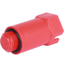 Заглушка удлиненная НР 1/2quot;, красная, TL3804001
