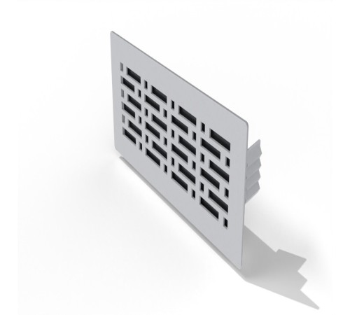Решетка напольная/стеновая 350*150 мм (белая) посадочное место 300*100