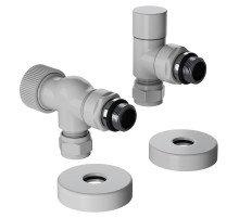 Набор термостатический осевой Royal Thermo Design Pro 15мм М30х1,5 (Белый)