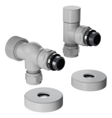 Набор термостатический осевой Royal Thermo Design Pro 15мм М30х1,5 (Белый)