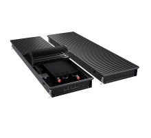 Конвектор внутрипольный Royal Thermo ATRIUM TURBO-90/400/2300-DG-U-BL