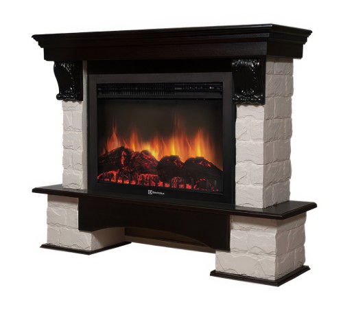 Портал Firelight Forte 30S камень белый, шпон венге Портал Firelight Forte 30S камень белый, шпон венге