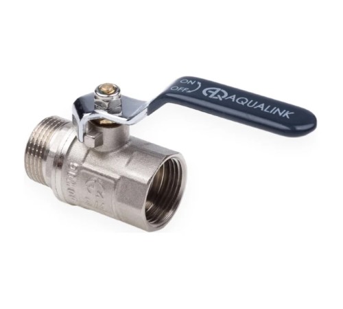 Кран шаровой AQUALINK ВН 1/2 ручка (10/120)