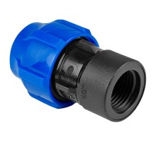 Муфта ПНД компрессионная ВР 20*3/4quot; внутренняя резьба (VALFEX) Муфта ПНД компрессионная ВР 20*3/4quot; внутренняя резьба (VALFEX)