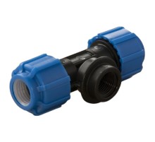 Тройник ТПК-АКВА ПНД ВР d 20х1/2х20