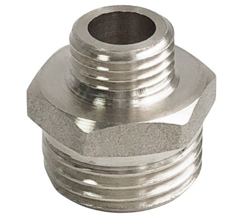 Ниппель-переходник НН наружная резьба1/2"х1/4" (VALFEX VF. 580.N.012.014) уп 10 шт Ниппель-переходник НН наружная резьба1/2"х1/4" (VALFEX VF. 580.N.012.014) уп 10 шт