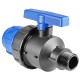 Шаровый кран ПНД компрессионный НР 25*3/4" наружная резьба (VALFEX)