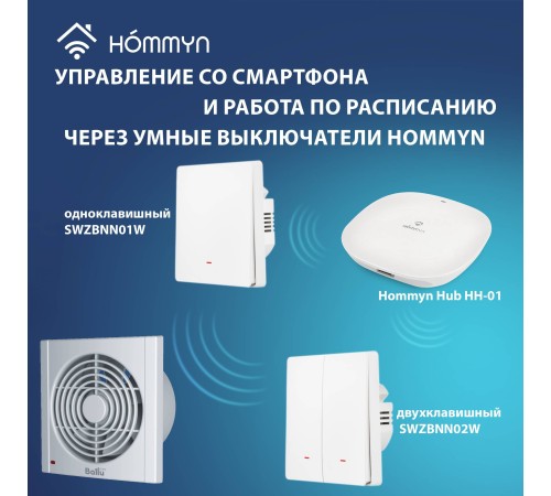Вентилятор вытяжной Ballu Power Flow PF-100T