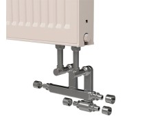 Комплект фитингов для подключения радиатора "из плинтуса"