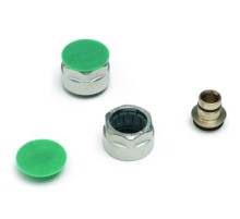 Соединение REHAU резьбозажимное stabil 16,2x2,6x3/4" с евроконусом, никелир. латунь