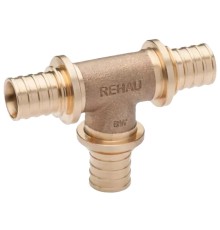 Тройник REHAU равнопроходный 25-25-25 PLATINUM RX, бронза Тройник REHAU равнопроходный 25-25-25 PLATINUM RX, бронза