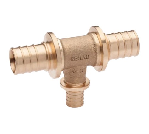 Тройник REHAU с уменьшенным боковым проходом 32-25-32 PLATINUM RX, бронза, 14564621001
