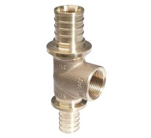 Тройник REHAU боковой проход ВР 32-3/4"-32 RX, бронза Тройник REHAU боковой проход ВР 32-3/4"-32 RX, бронза