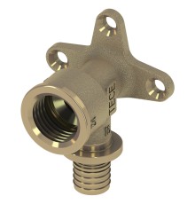 Уголок TECE с настенным креплением 16x1/2", латунь