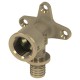 Уголок TECE с настенным креплением 16x1/2", латунь