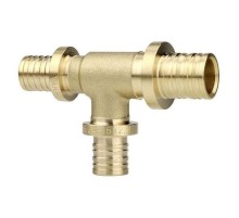 Тройник VARMEGA Slide-fit переходной, 25x16x25, аксиальный, латунь, VM50561