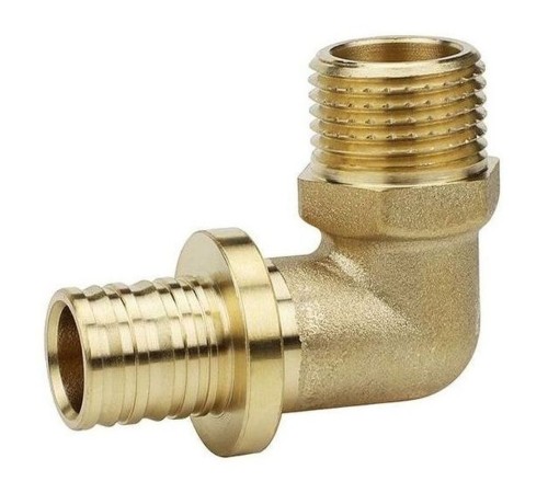 Угол VARMEGA Slide-fit 90 гр., НР, 20x3/4", аксиальный, латунь, VM51414 Угол VARMEGA Slide-fit 90 гр., НР, 20x3/4", аксиальный, латунь, VM51414