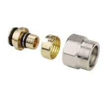Соединение резьбозажимное VARMEGA 1/2" для труб 16х2.0 VM09401 Соединение резьбозажимное VARMEGA 1/2" для труб 16х2.0 VM09401