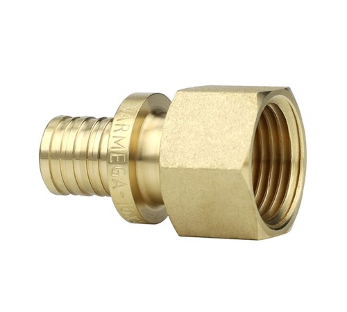 Муфта VARMEGA Slide-fit переходная (переходник) ВР, 25х1", аксиальная, латунь, VM51317 Муфта VARMEGA Slide-fit переходная (переходник) ВР, 25х1", аксиальная, латунь, VM51317