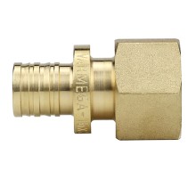 Муфта VARMEGA Slide-fit переходная (переходник) ВР, 16х3/4", аксиальная, латунь, VM51312