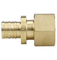 Муфта VARMEGA Slide-fit переходная (переходник) ВР, 16х3/4", аксиальная, латунь, VM51312