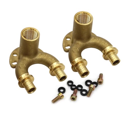 Уголок VIEIR проточный настенный для труб из сшитого полиэтилена ZL16X2,0-Rp1/2" VER-PRO VRP1620L