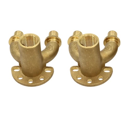 Уголок VIEIR проточный настенный для труб из сшитого полиэтилена ZL16X2,0-Rp1/2" VER-PRO VRP1620L