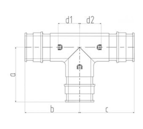 Тройник ONE PLUS PPSU 16 (160/40) Тройник ONE PLUS PPSU 16 (160/40)