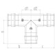 Тройник ONE PLUS PPSU 16 (160/40)