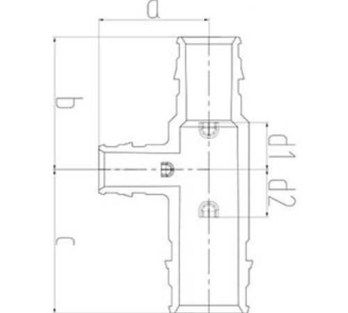 Тройник ONE PLUS переходной PPSU 25х20х20 (60/15) Тройник ONE PLUS переходной PPSU 25х20х20 (60/15)