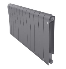 Радиатор биметаллический Royal Thermo Infinity 500 Silver Satin - 12 секц.