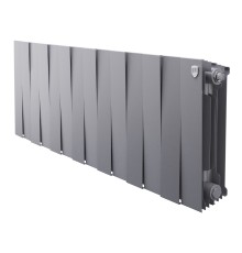 Радиатор биметаллический Royal Thermo PianoForte 300 Серебристый - 14 секц.