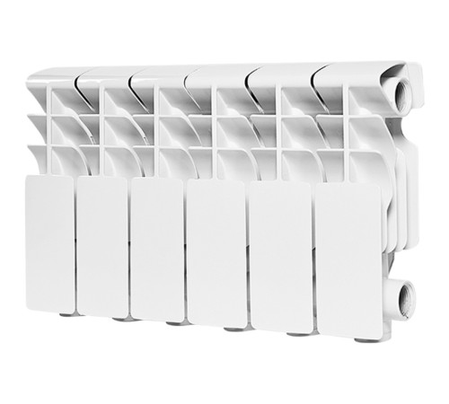 Радиатор алюминиевый ROMMER Plus 200, 6 секций RAL9016 Радиатор алюминиевый ROMMER Plus 200, 6 секций RAL9016
