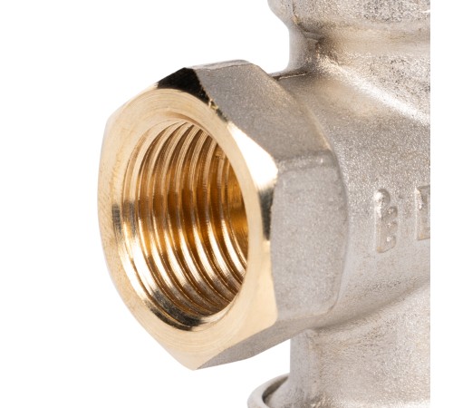 Клапан термостатический Royal Thermo для центральных систем отопления прямой 1/2" Click