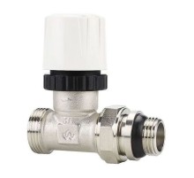 Клапан радиаторный VARMEGA 1/2" x 3/4"EK термостатический прямой с самоуплотняющимся полусгоном VM10