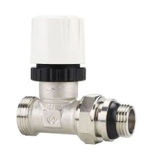 Клапан радиаторный VARMEGA 1/2" x 3/4"EK термостатический прямой с самоуплотняющимся полусгоном VM10