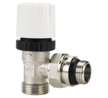 Клапан радиаторный VARMEGA 1/2" x 3/4" EK термостатический угловой с самоуплотняющимся полусгоном VM