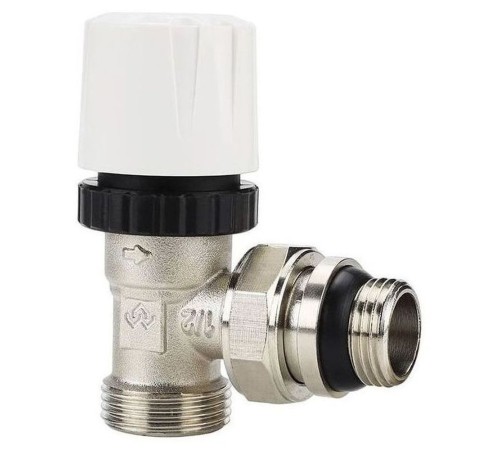 Клапан радиаторный VARMEGA 1/2" x 3/4" EK термостатический угловой с самоуплотняющимся полусгоном VM Клапан радиаторный VARMEGA 1/2" x 3/4" EK термостатический угловой с самоуплотняющимся полусгоном VM