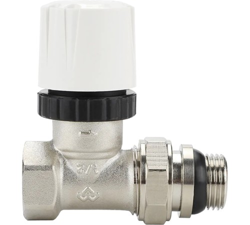 Клапан радиаторный VARMEGA 1/2" термостатический прямой с самоуплотняющимся полусгоном VM10511 Клапан радиаторный VARMEGA 1/2" термостатический прямой с самоуплотняющимся полусгоном VM10511