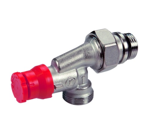 Клапан термостатический Giacomini угловой осевой с преднастройкой 1/2" x 16, R415PX242