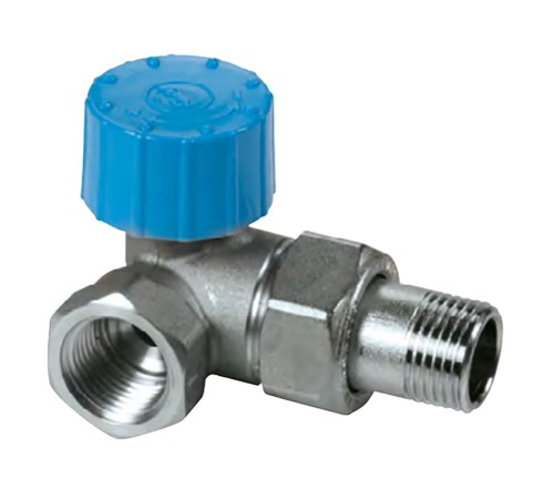 Клапан термостатический Giacomini угловой 2-плоск. с резьб. подсоед. термоголовки 1/2" - лев.