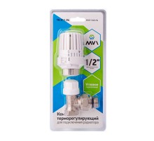 Термоголовка и клапан термостатический MVI 1/2" (угловой 2 в 1)