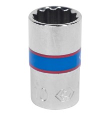 Головка торцевая стандартная двенадцатигранная 1/4", 10 мм KING TONY 233010M Головка торцевая стандартная двенадцатигранная 1/4", 10 мм KING TONY 233010M