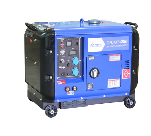 Дизельный сварочный генератор в кожухе TSS PRO DGW 3.0/250ES-R Дизельный сварочный генератор в кожухе TSS PRO DGW 3.0/250ES-R
