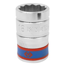Головка торцевая стандартная двенадцатигранная 1/2", 18 мм KING TONY 433018M Головка торцевая стандартная двенадцатигранная 1/2", 18 мм KING TONY 433018M